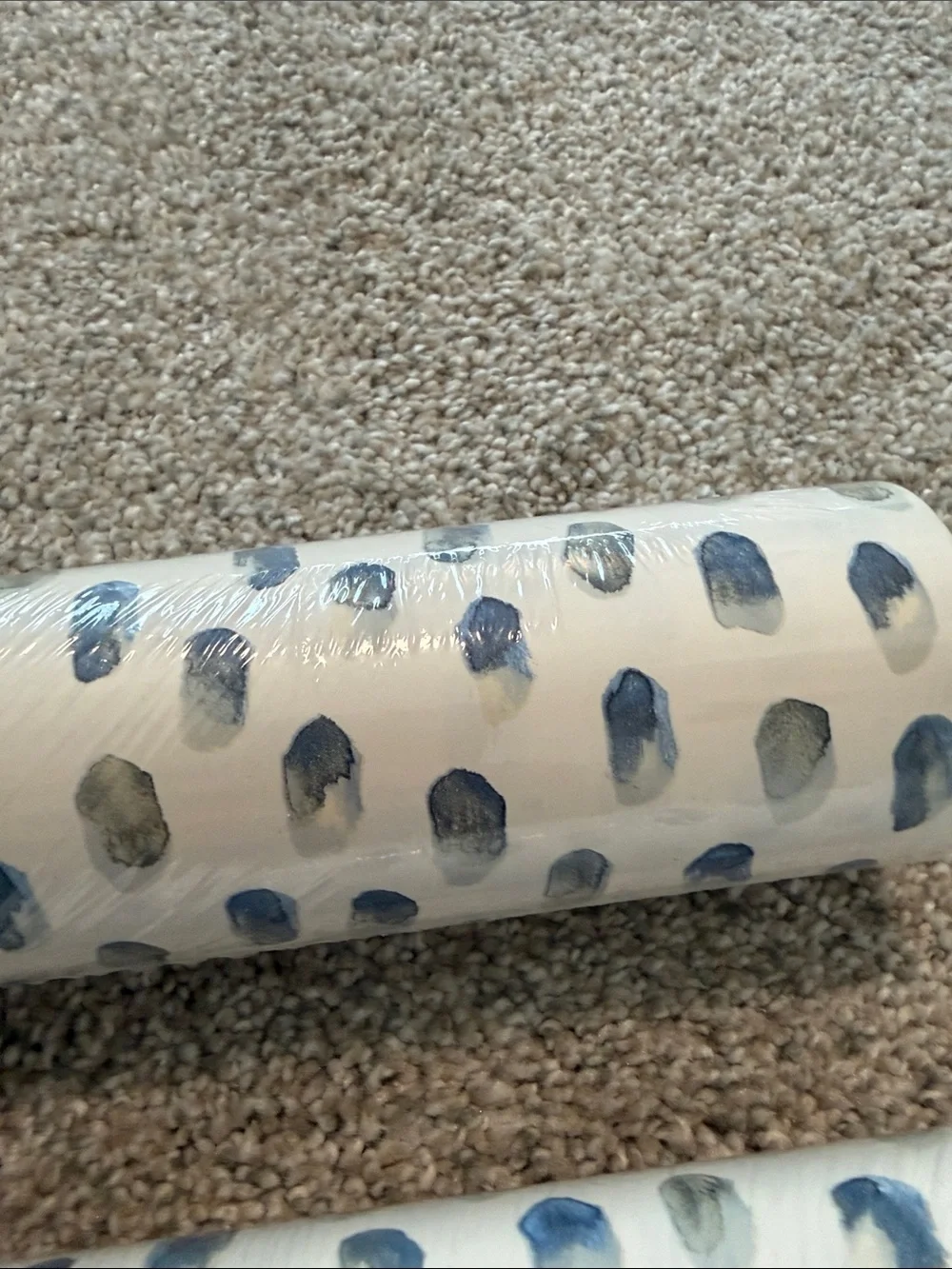 Chesapeake Wallpaper. Madeline Blue Dot. 2 brand new rolls.